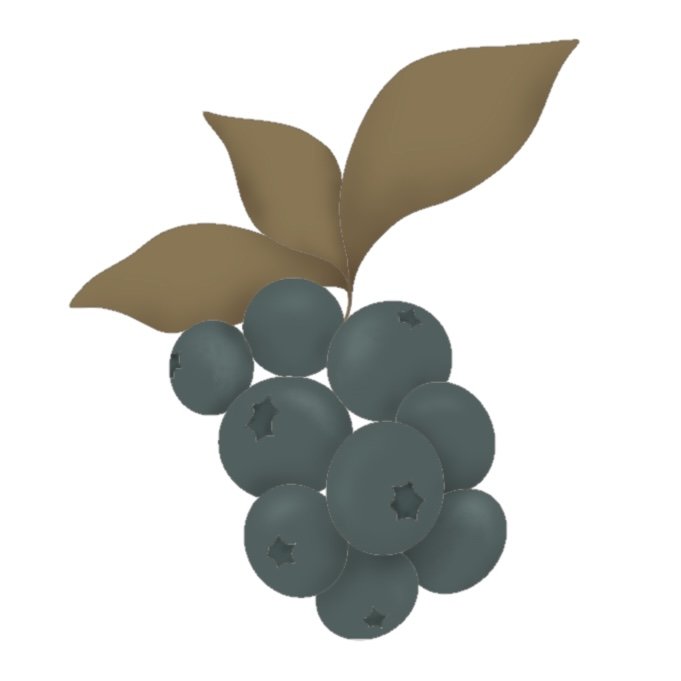 Blueberry Branch 3.75" STL File