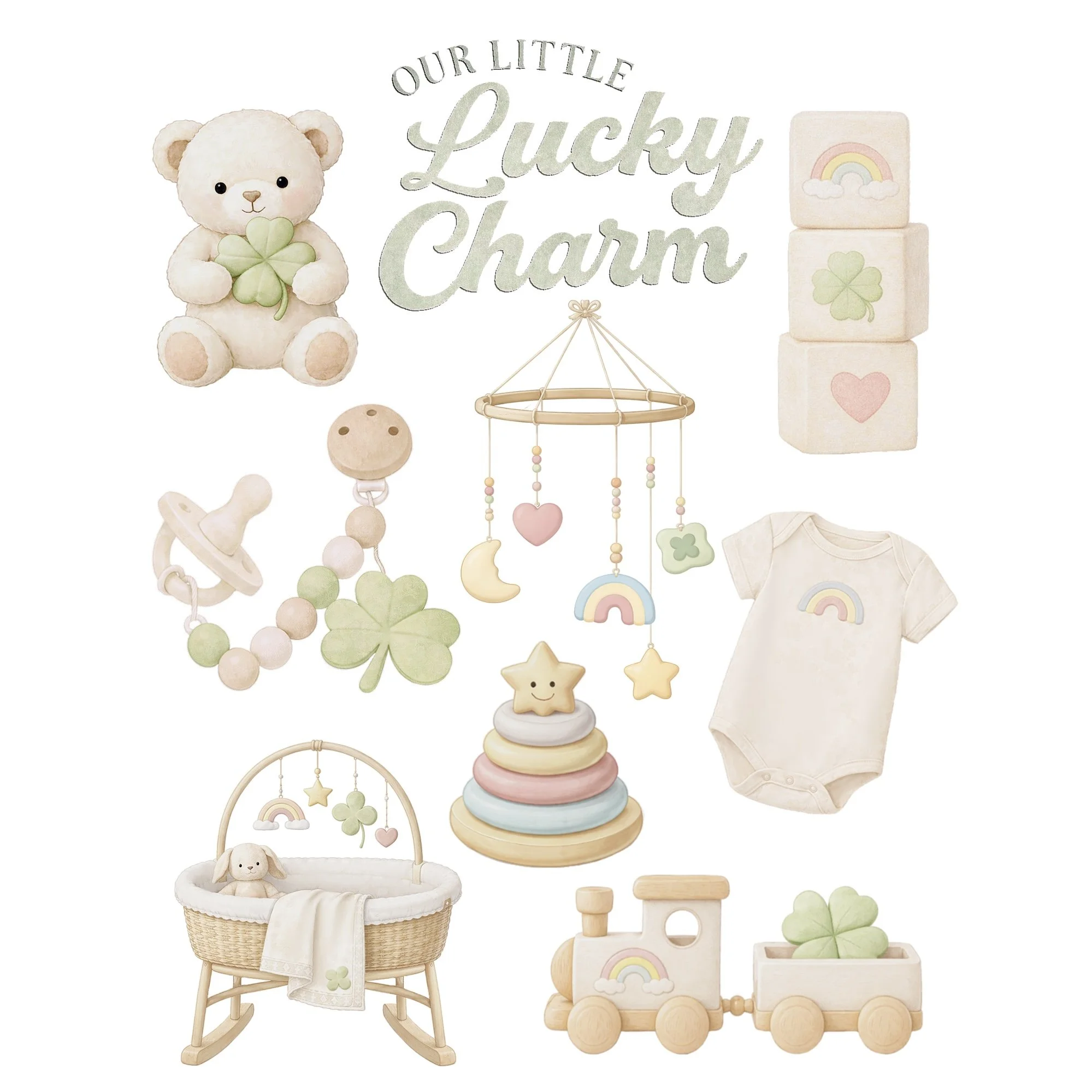 Entire Lucky Baby STL Set