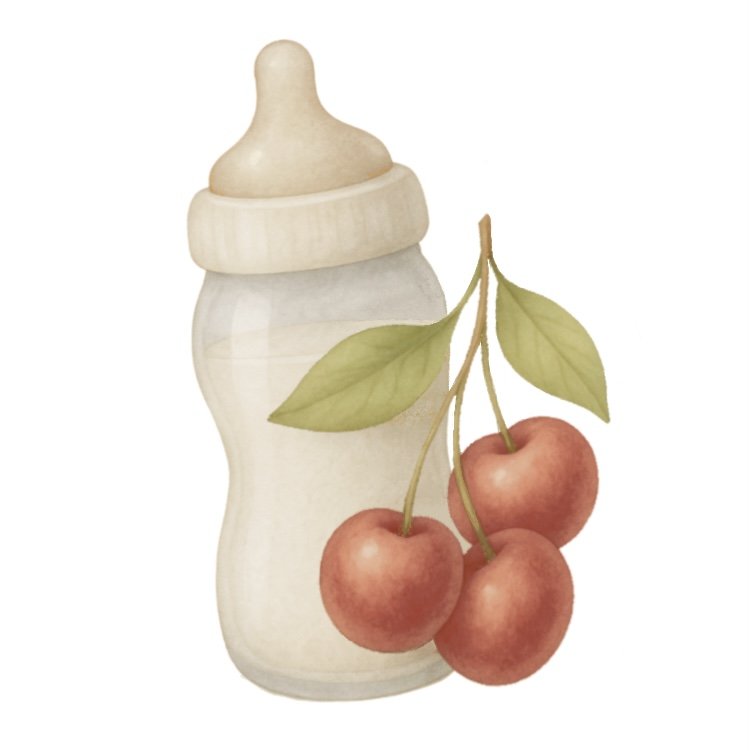 Cherry Baby Bottle 4.25" STL File