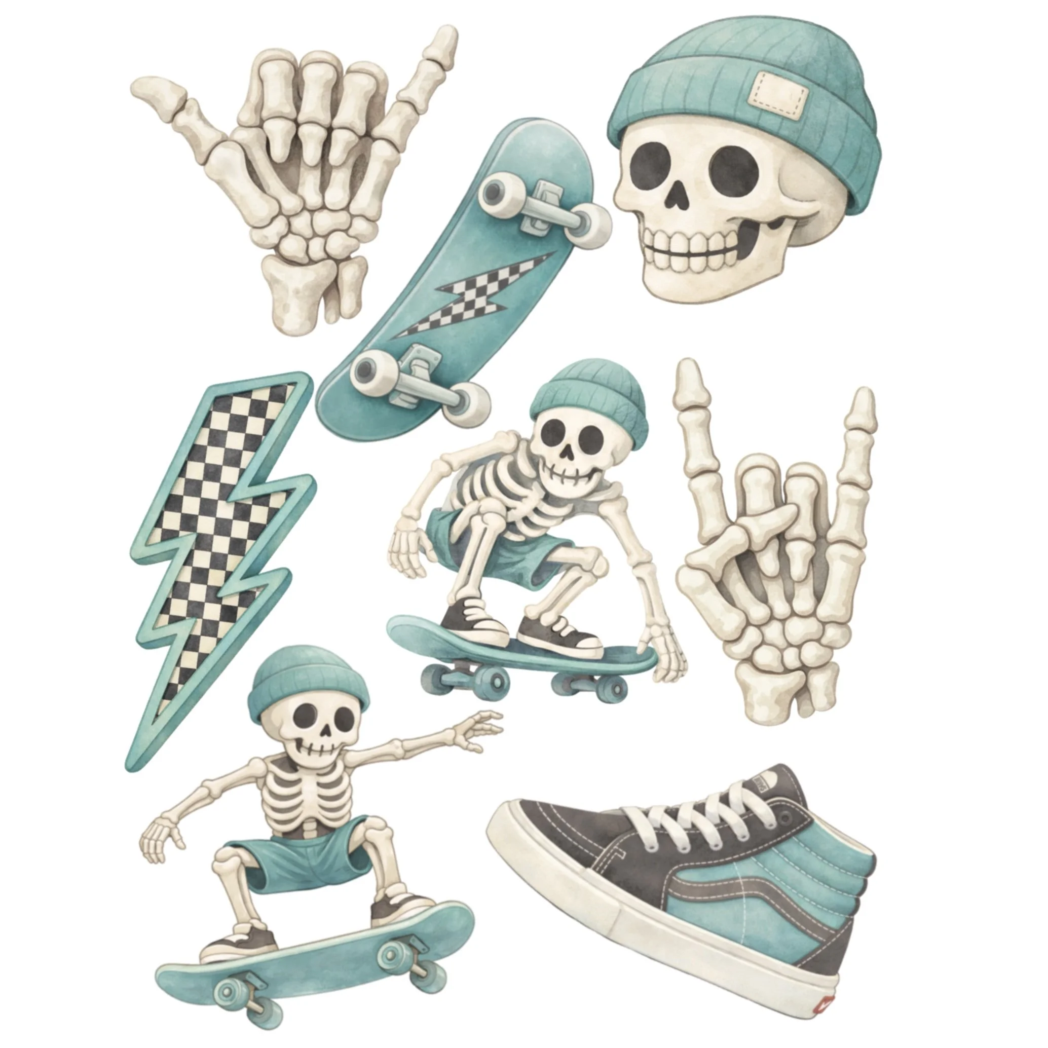 Entire Skeleton Skateboard STL Set