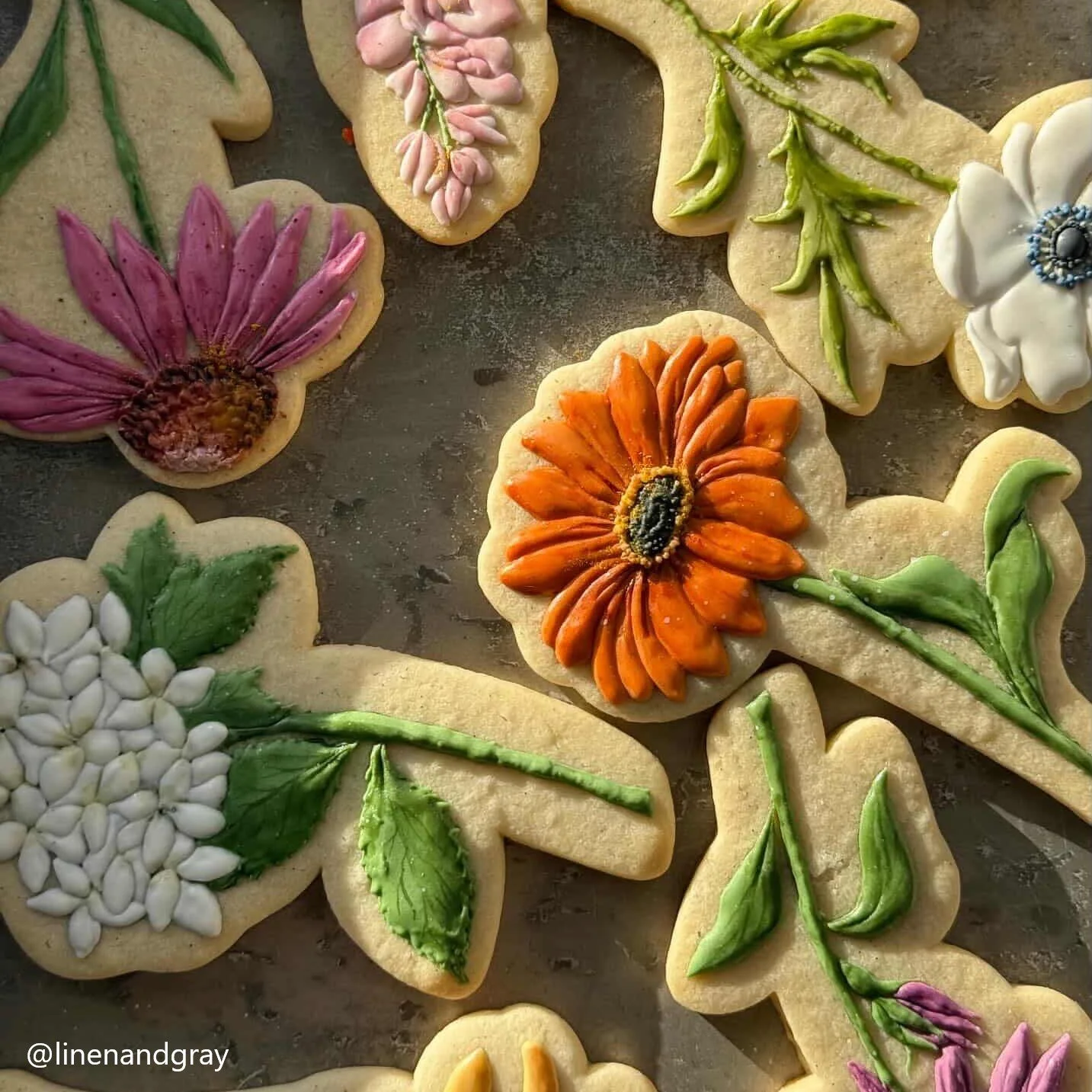 Stemmed Florals Set 3, stemmed hydrangea, stemmed gerbera daisy.jpg
