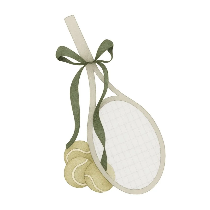 Bow Tennis Racket 4.25" STL File