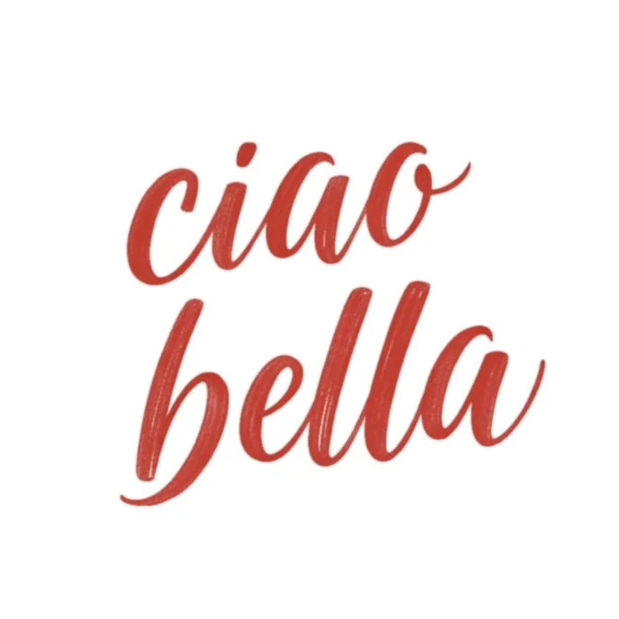 Ciao Bella Plaque 3.5" STL File