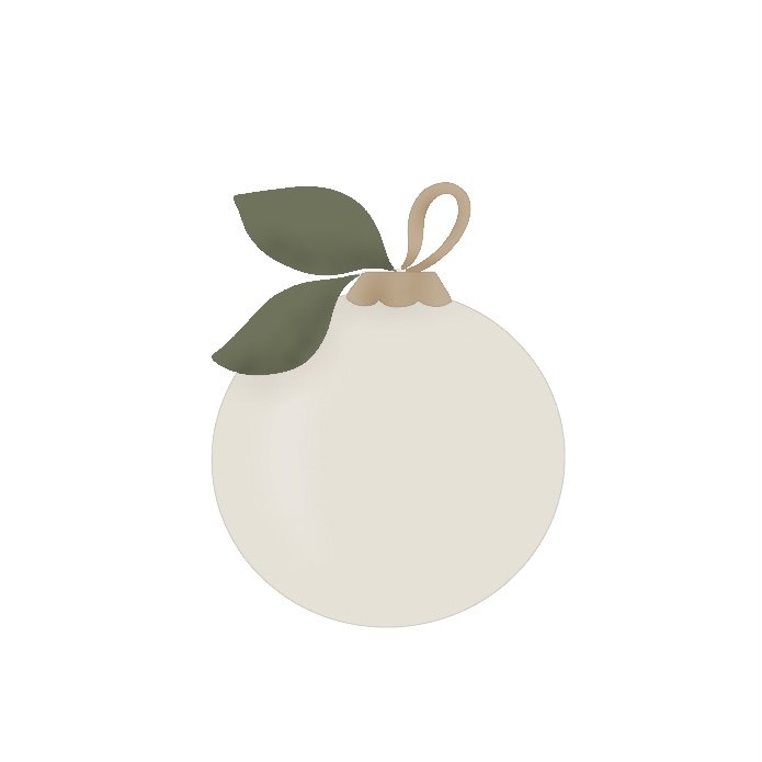 Mini Greenery Bauble 2" STL File