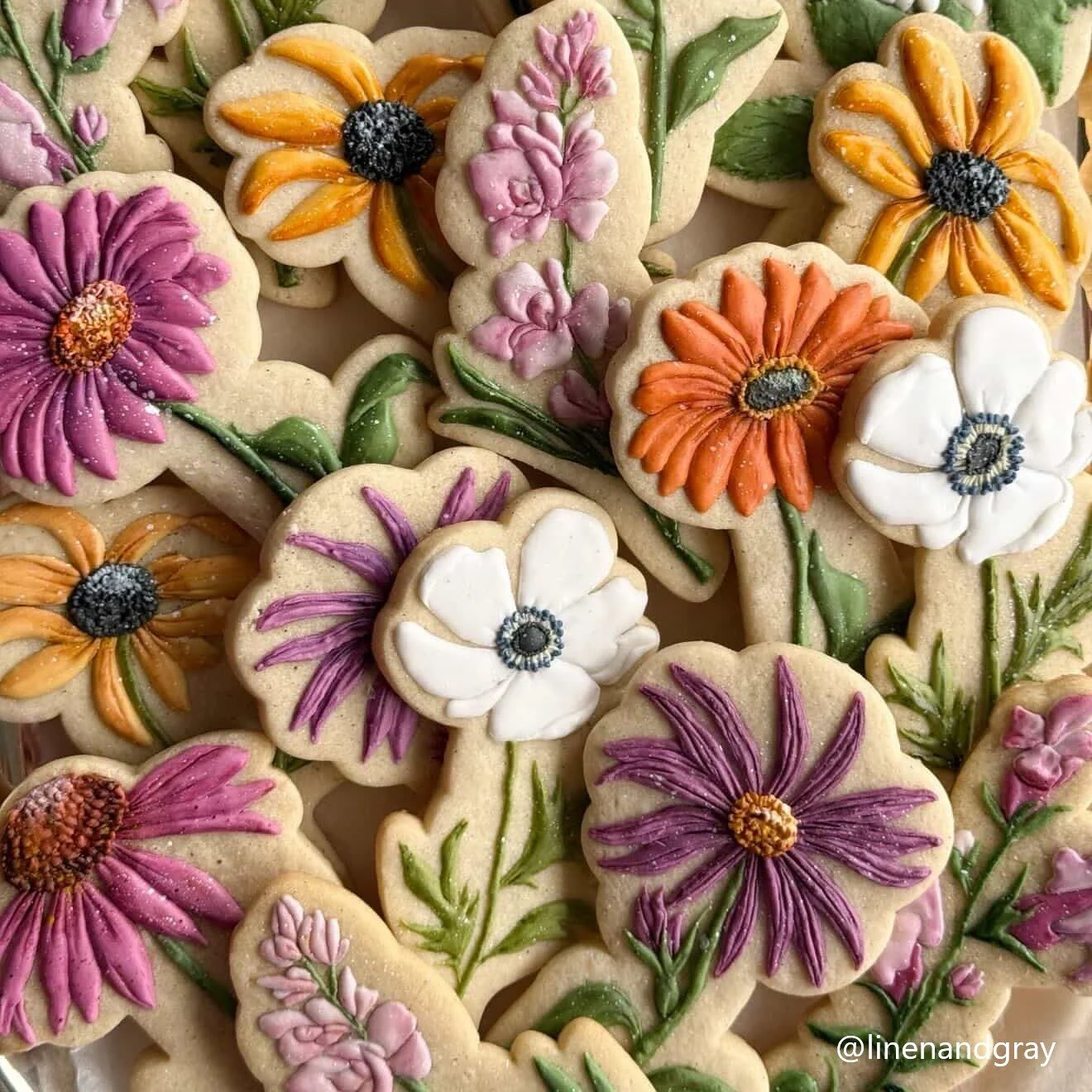 Stemmed Florals Set 3, stemmed black eyed susan, Stemmed Stock, Stemmed gerbera daisy,stemmed aster, stemmed anemone, .jpg