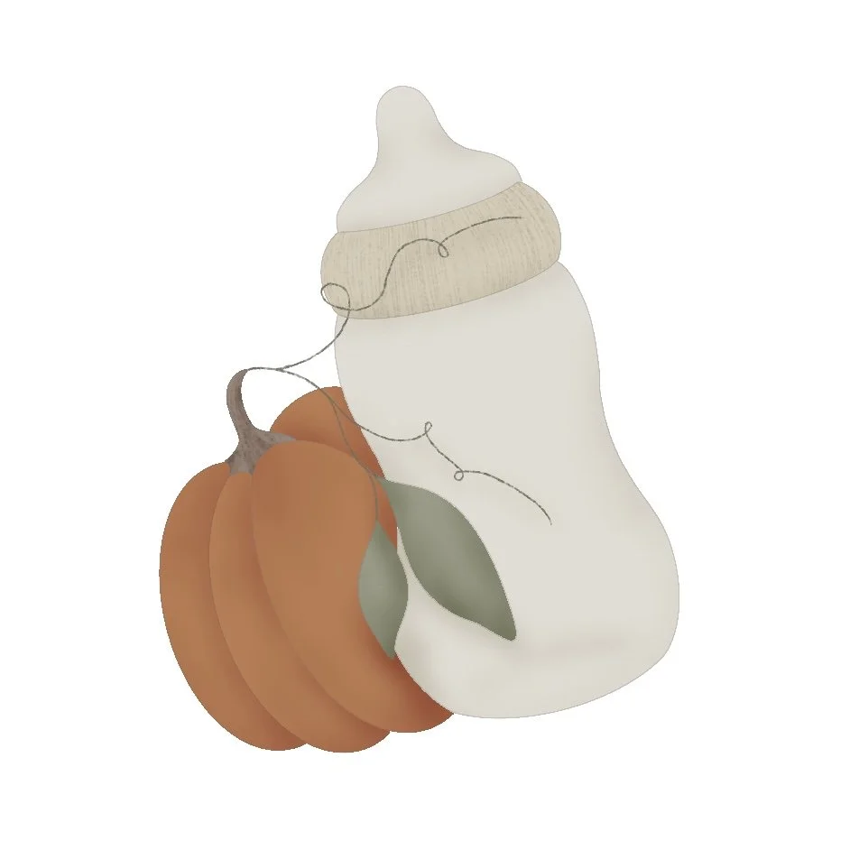 Pumpkin Baby Bottle 3.75" STL File