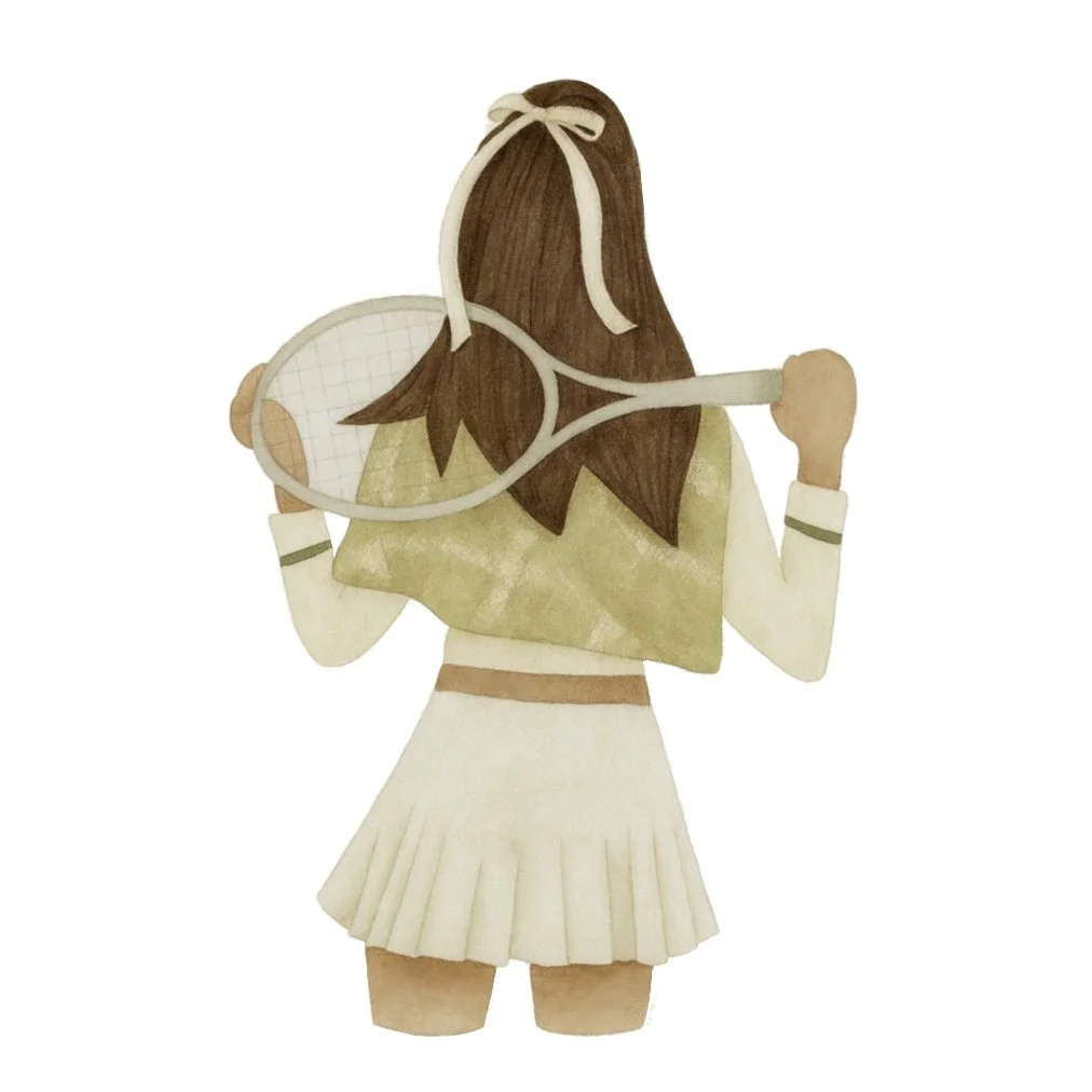 Racket Girl 4.25" STL File