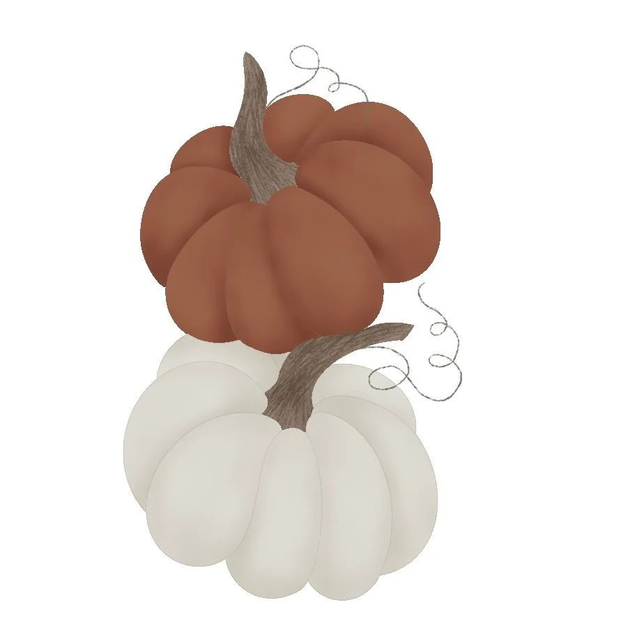 Stacked Pumpkins 4.25" STL File