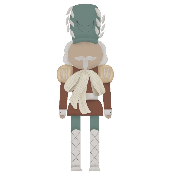 Greenery Nutcracker 5" STL File