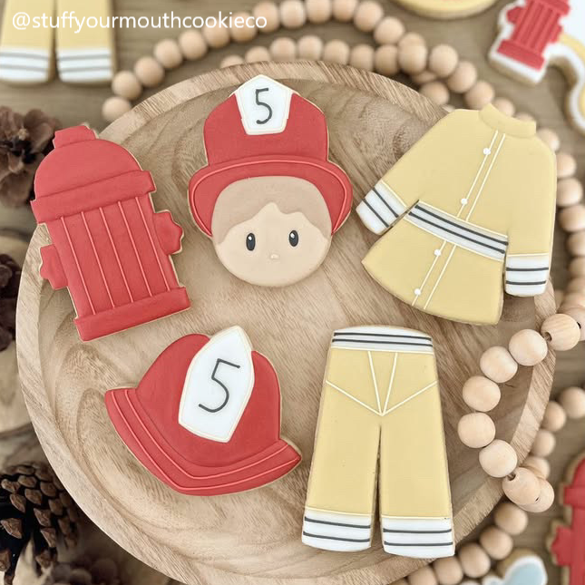 Fire Fighter Set, fire fughter hat, fire fighter pants, fire fighter jacket, fire hydrant, boy fire fighter.png