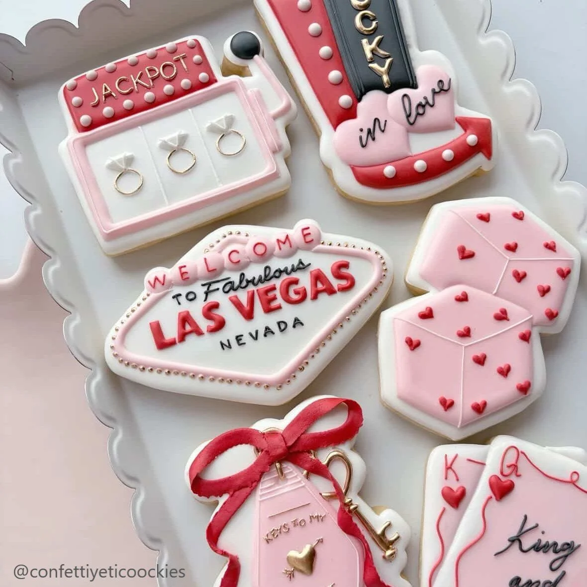 Vegas Engagement Set, dice, lucky in love sign, playing cards, slot machine, vegas keychian, vegas sign.jpg