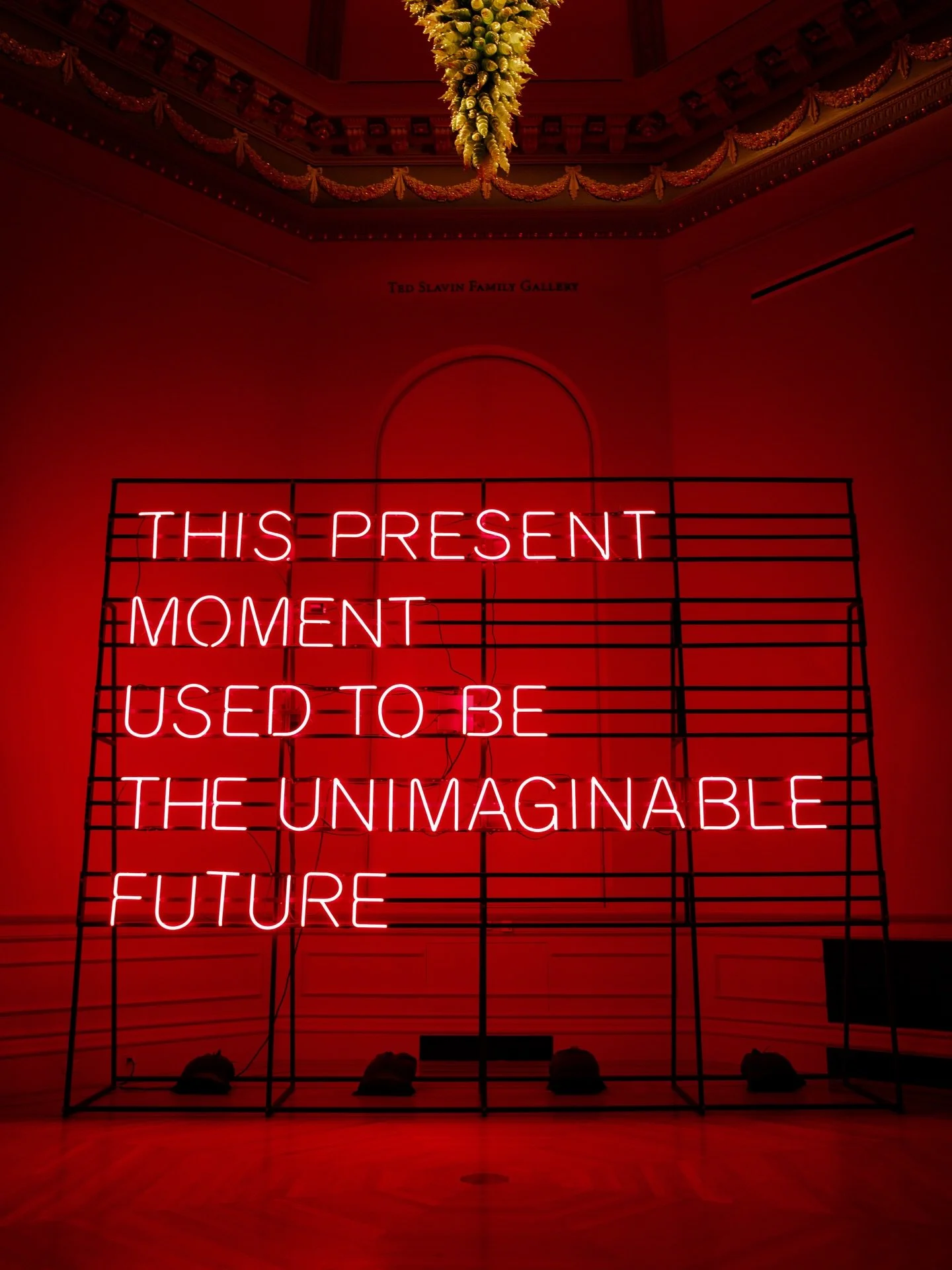 Seems fitting to share this today. 

It was whatever it meant to me seeing it that day. This was on display at the Smithsonian American Art Museum, as part of their exhibit, This Present Moment: Crafting a Better World. 

And today, the whole thing s