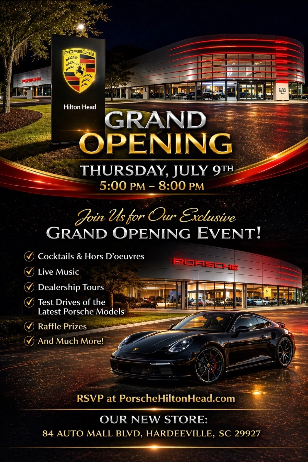 Porsche Hilton Head - Grand Opening