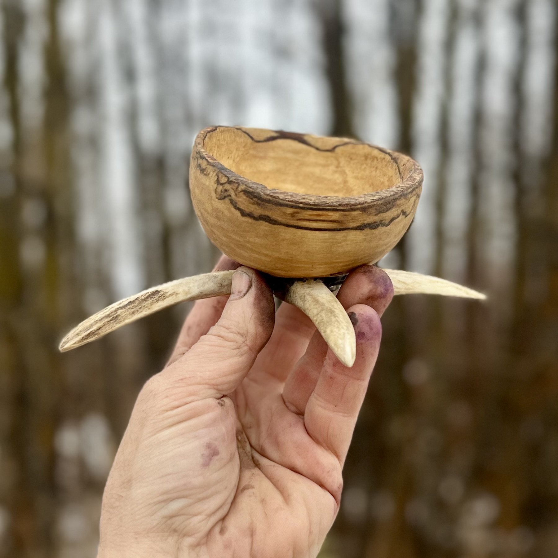 Birch Bowl with Legs
