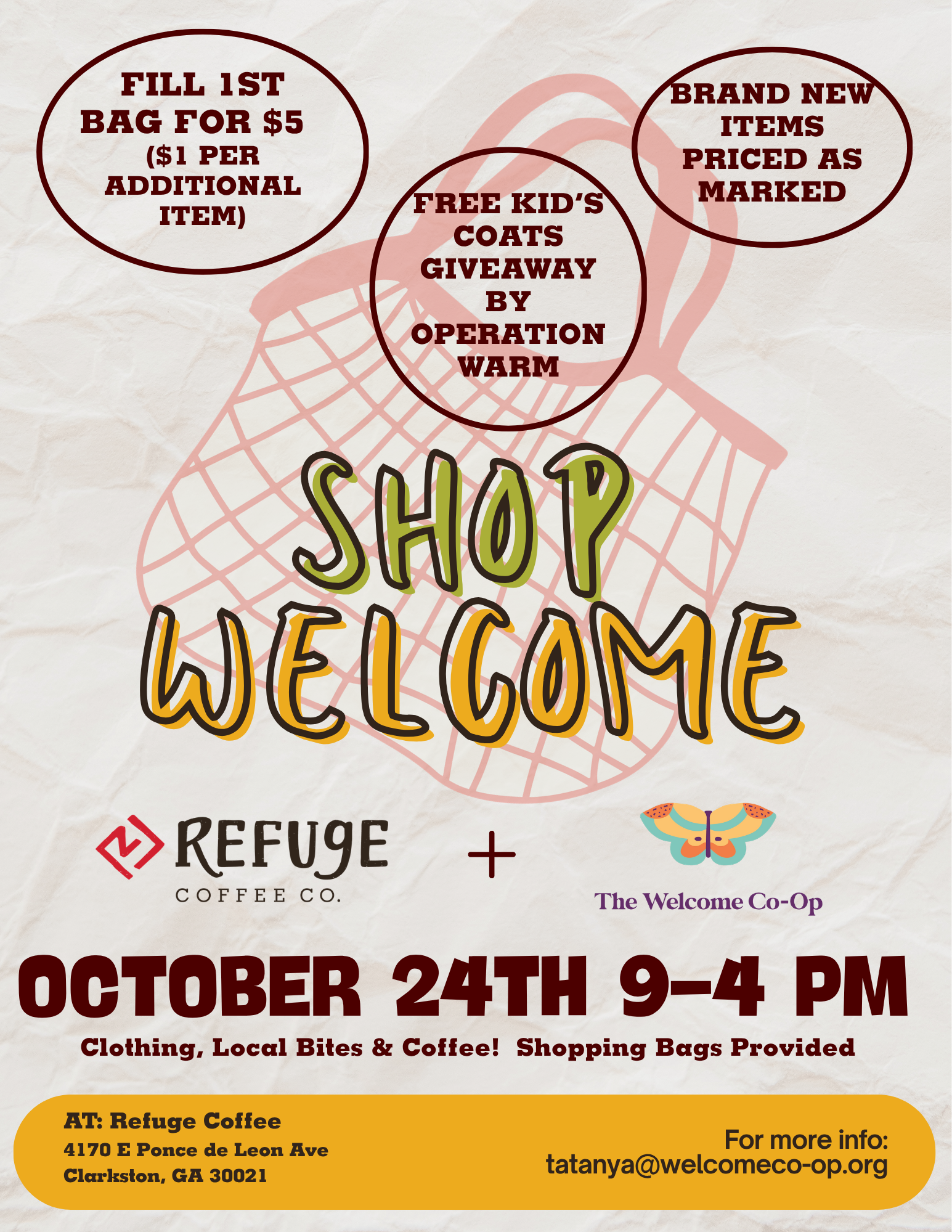 SAVE THE DATE: SHOP WELCOME