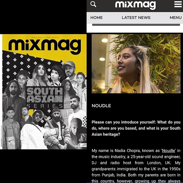 .
Wooahh our South Asian community is on the front of this month&rsquo;s @mixmag edition! 😍 🇮🇳
I am so honoured to be a part of the Mixmag South Asian series and to be amongst so many talented South Asian creatives in our industry. Thank you to Mi