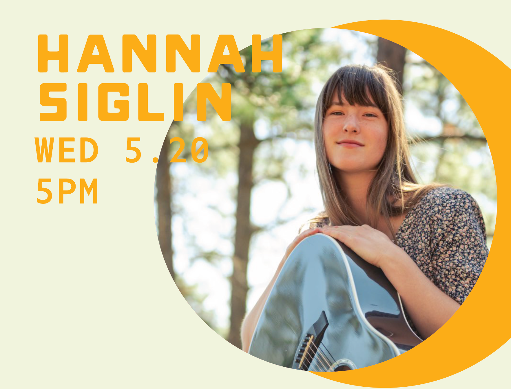 Live Music: Hannah Siglin
