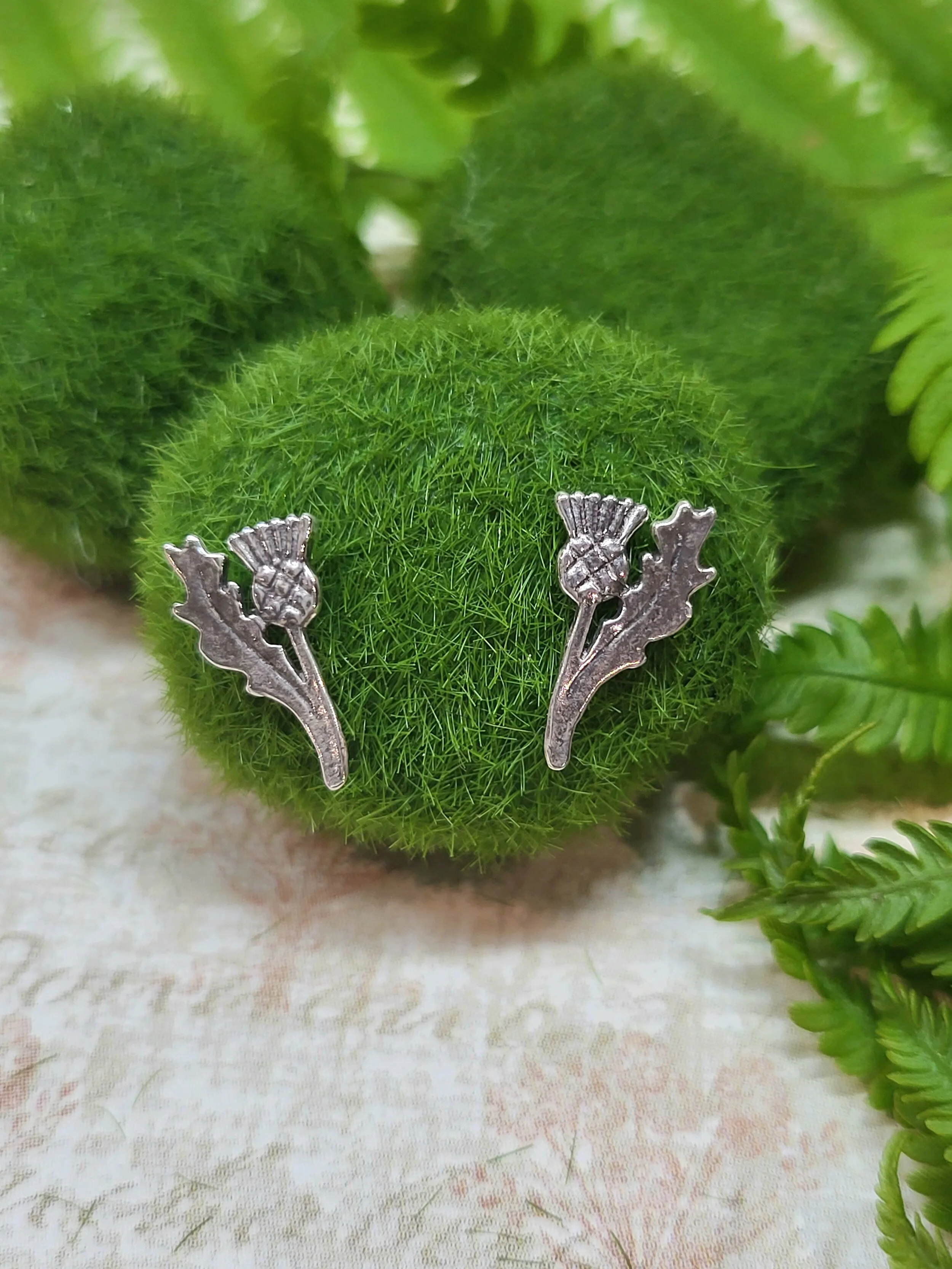 Tiny Thistle Earrings