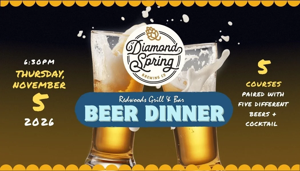 Beer Dinner Featuring﻿ ﻿Diamond Spring Brewing Co.