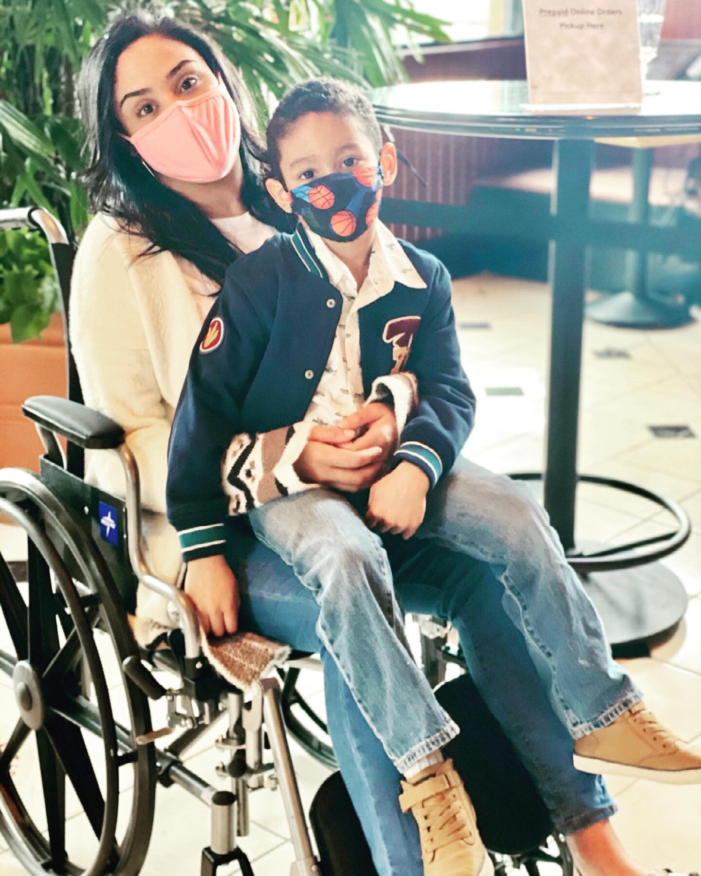 Fabulously riding my wheelchair♿️

Today we decided to go out to eat to a local restaurant. We took my wheelchair for convinience &amp; off course my 5year old loves the ride! I felt very confident &amp; didn&rsquo;t care who looked(remember they sta