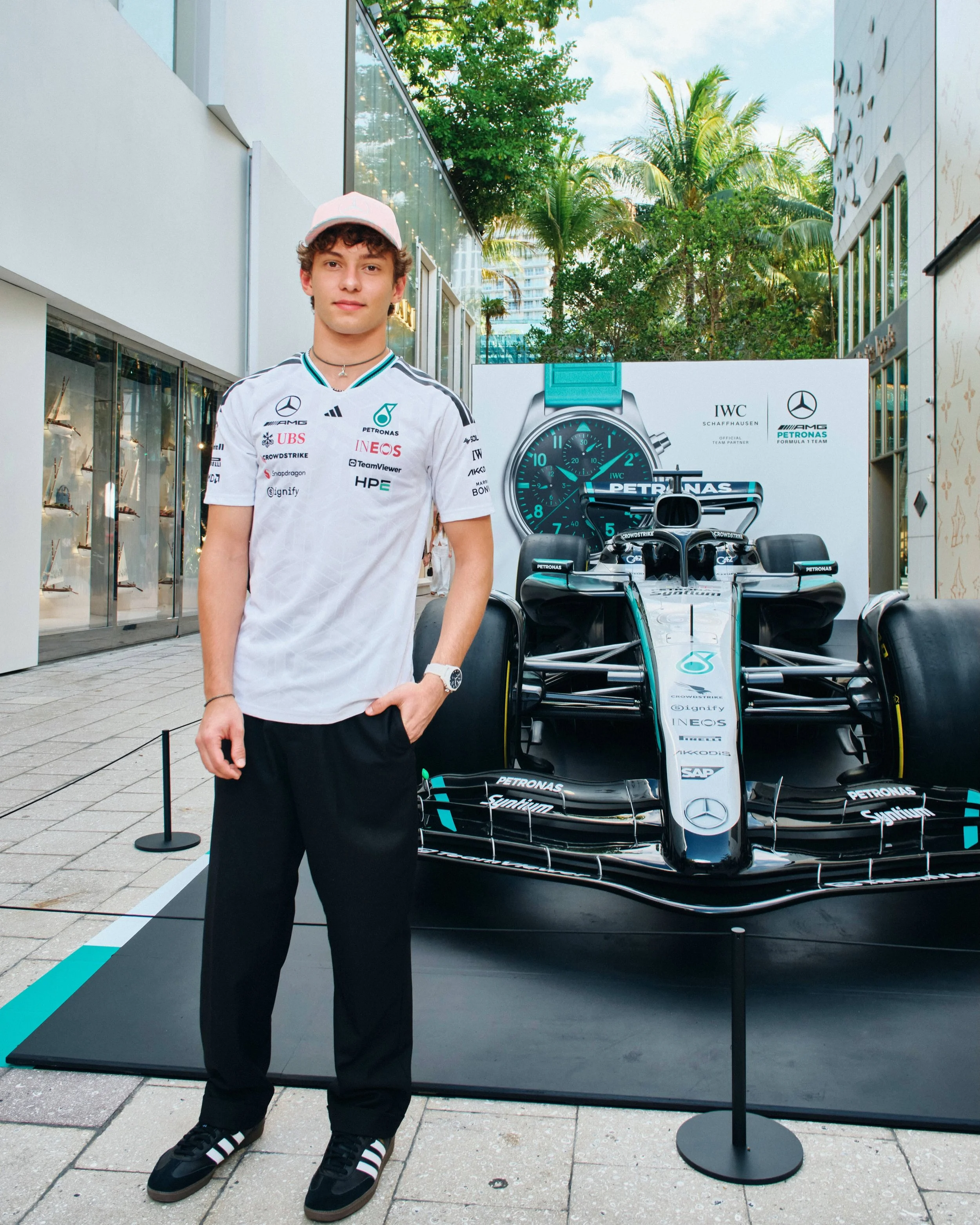 Where race week meets experience 🏁

We partnered with @iwcwatches_us to kick off race week with an F1 car display in the Miami Design District followed by an evening of cocktails and a live Q&amp;A with @kimi.antonelli 

Finished with a first-place 