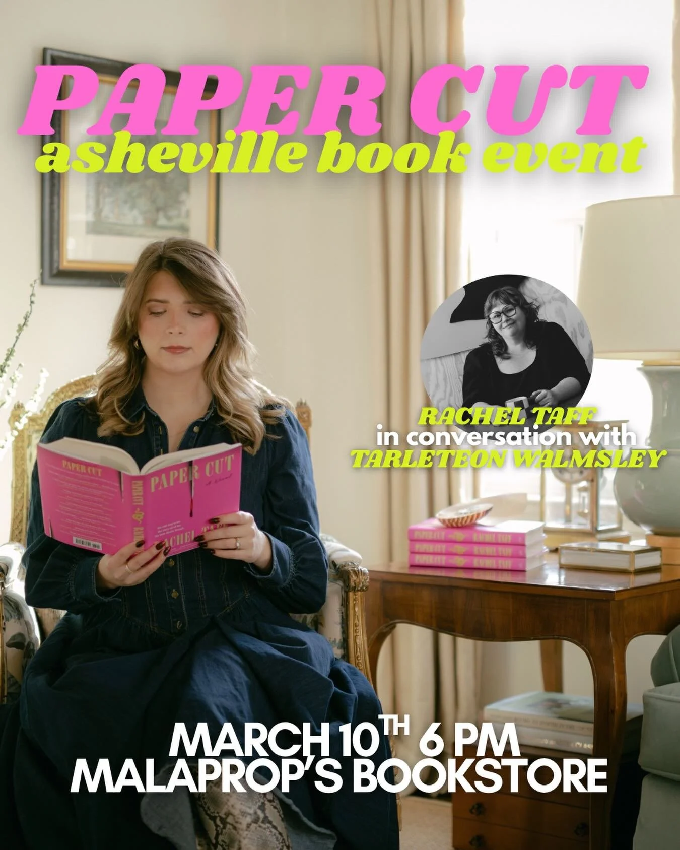 Asheville, I&rsquo;m headed your way! 🏔️

Come join me @malapropsbookstore in conversation with @tarletonw founder of @gardenpartyavl to celebrate all things Paper Cut! 💓🐍🍸 

Tuesday, March 10 at 6 pm 
RSVP at the link in my stories and on Malapr