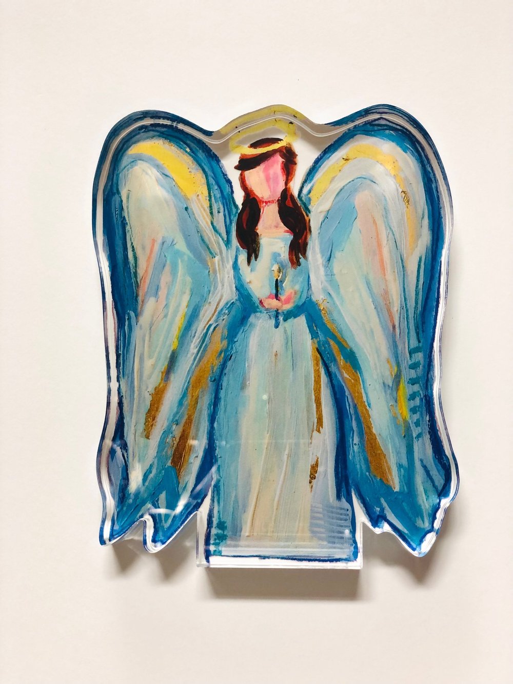 Angel Jane 5x7 Angel Acrylic Standup — Annie Howell Art
