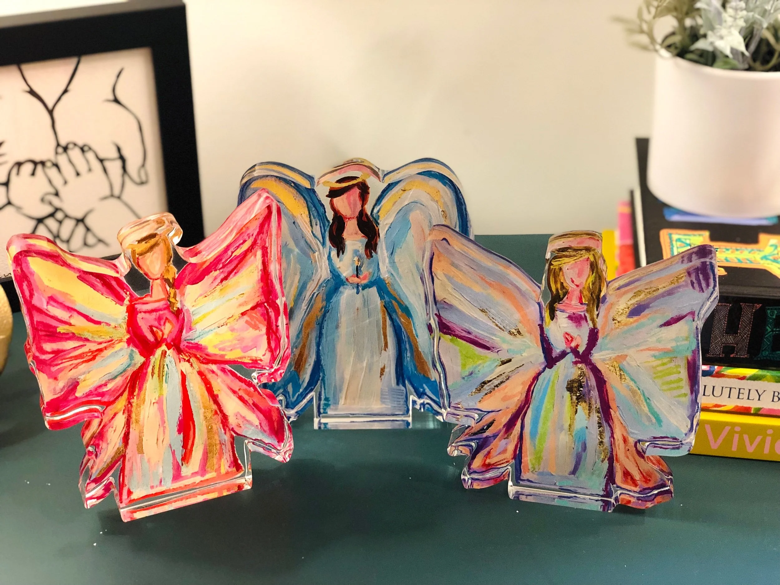 Angel Jane 5x7 Angel Acrylic Standup — Annie Howell Art