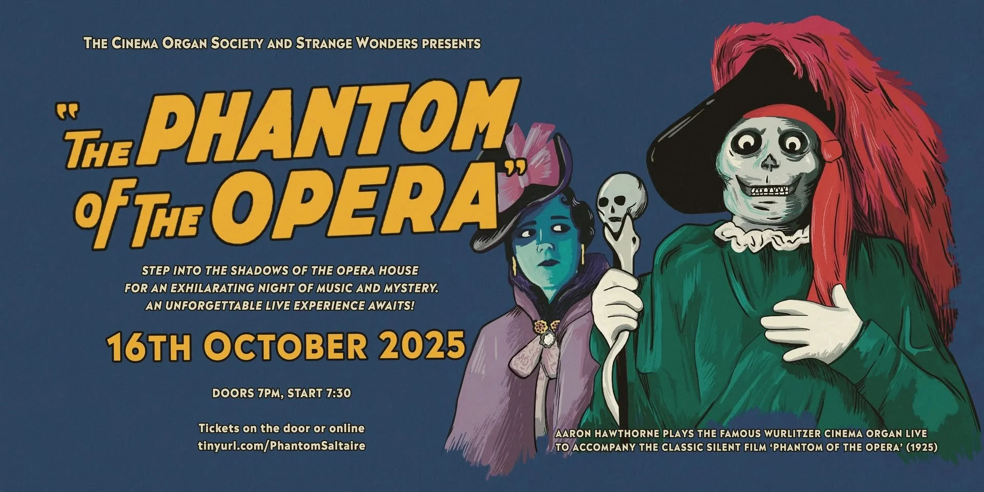 The Phantom of the Opera (1925 ) with Live Cinema Organ by Aaron Hawthorne!