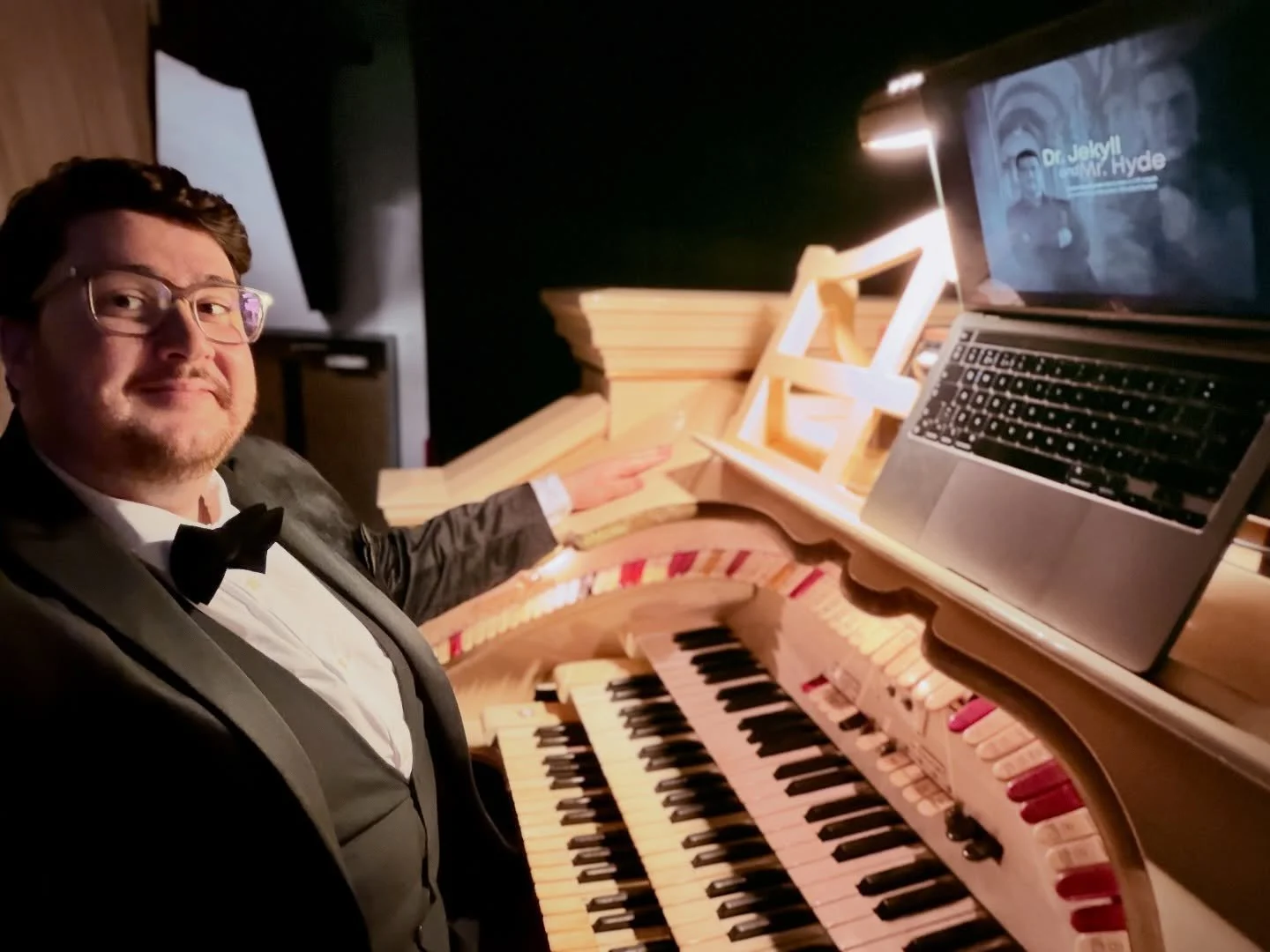 Before the curtains open in Tywyn!