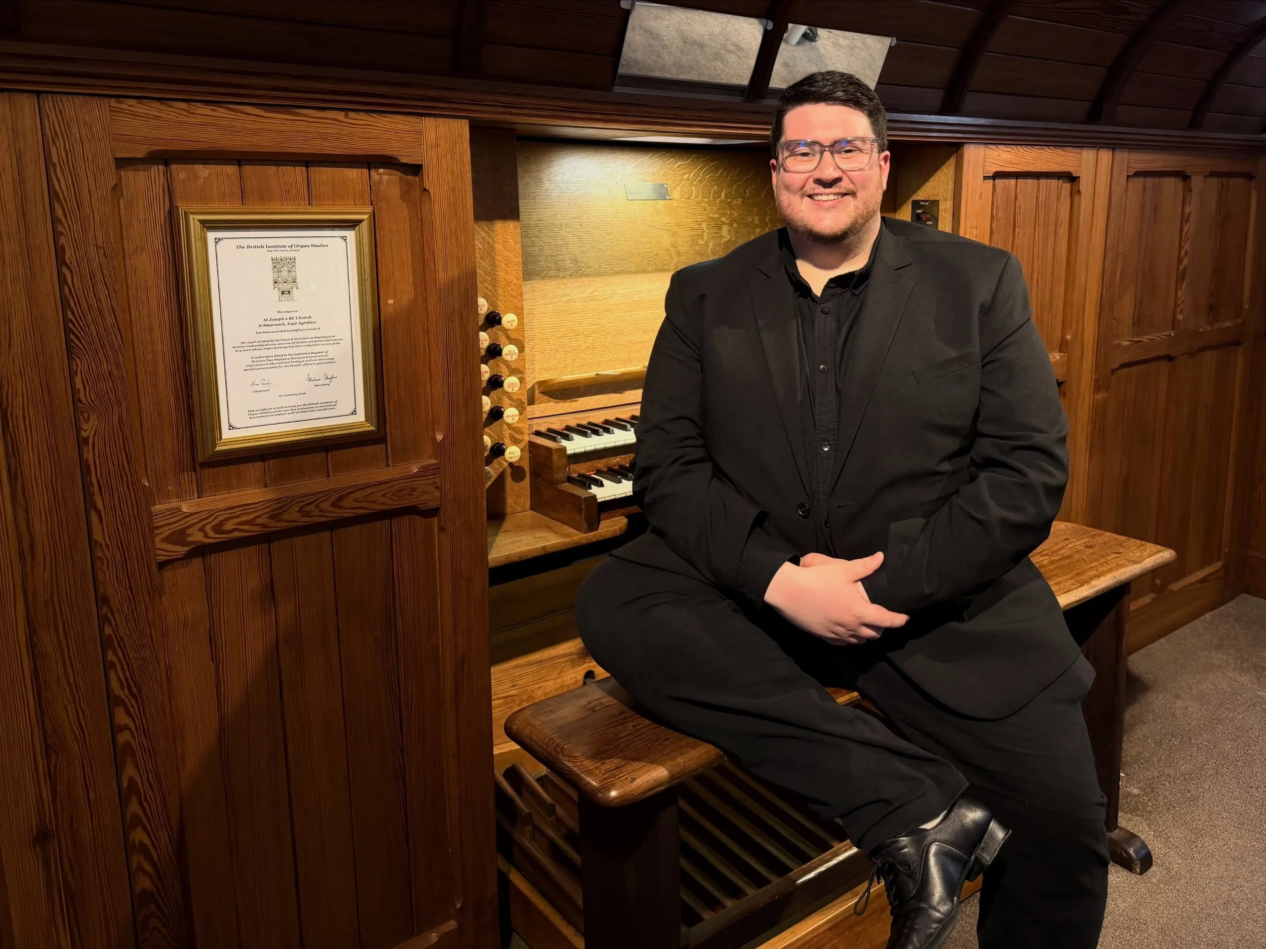 The highlight of my week was returning to the lovely St Joseph&rsquo;s @rckilmarnock on Tuesday to play a recital on their wonderful 1903 Harrison &amp; Harrison organ. I always feel so welcome and looked after at St Joseph&rsquo;s, like being adopte