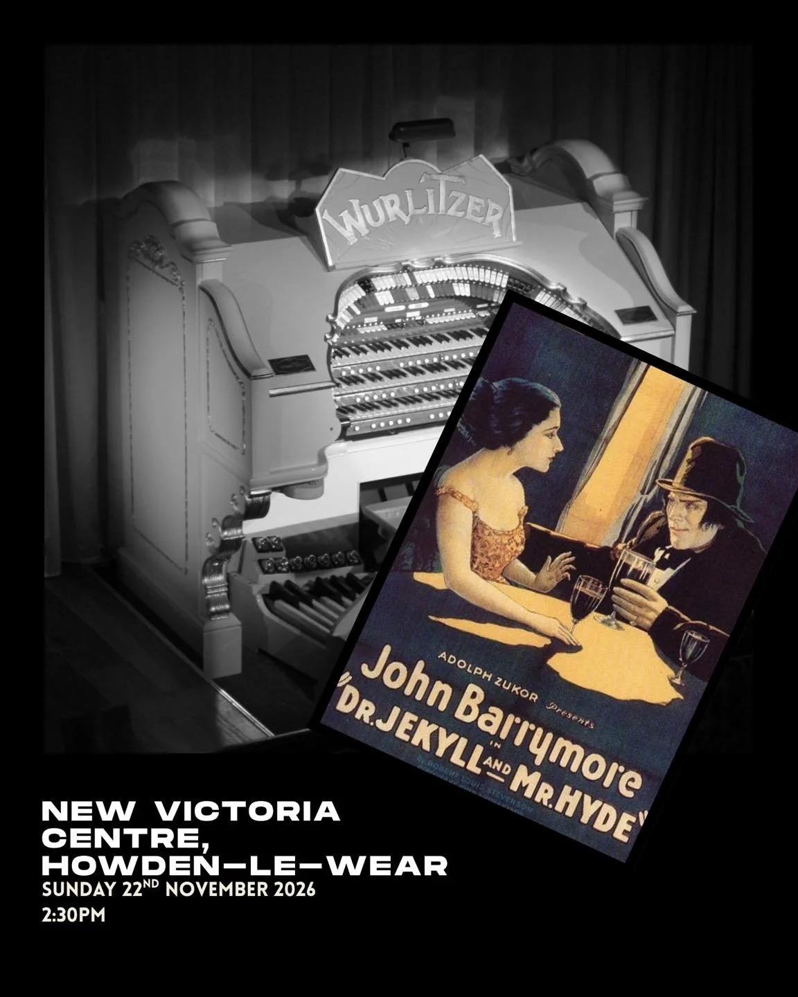 I couldn&rsquo;t think of a nicer place to finish this year&rsquo;s silent film tour than with the North East Theatre Organ Association in Howden-le-Wear. 

The New Victoria Centre and I go way back, and seeing the team there is like being reunited w