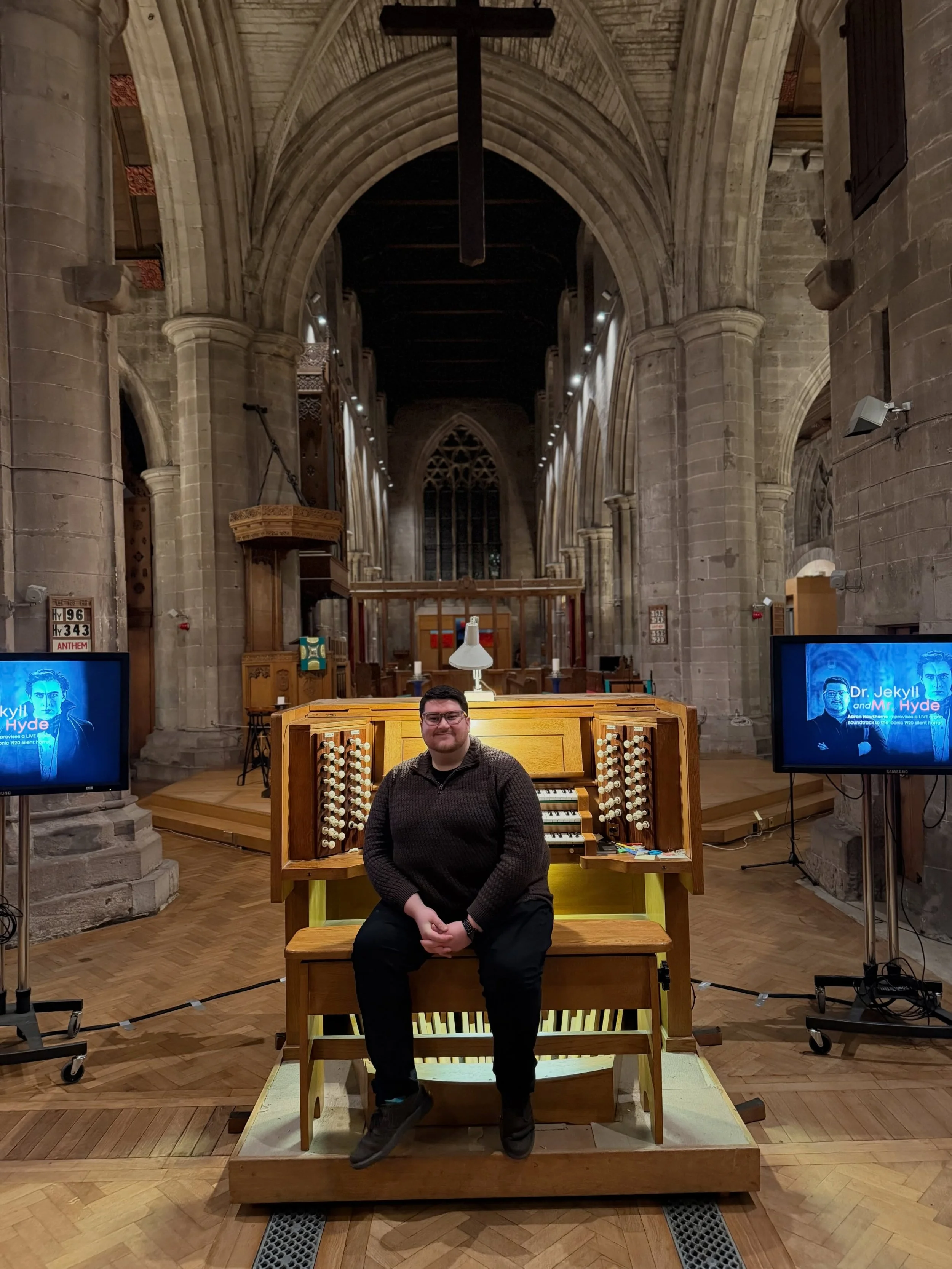 St John&rsquo;s Kirk in Perth never fails to provide the perfect backdrop for a spooky silent film! Friday night was a total blast playing for &ldquo;Dr. Jekyll and Mr. Hyde&rdquo; - thank you to all who came!