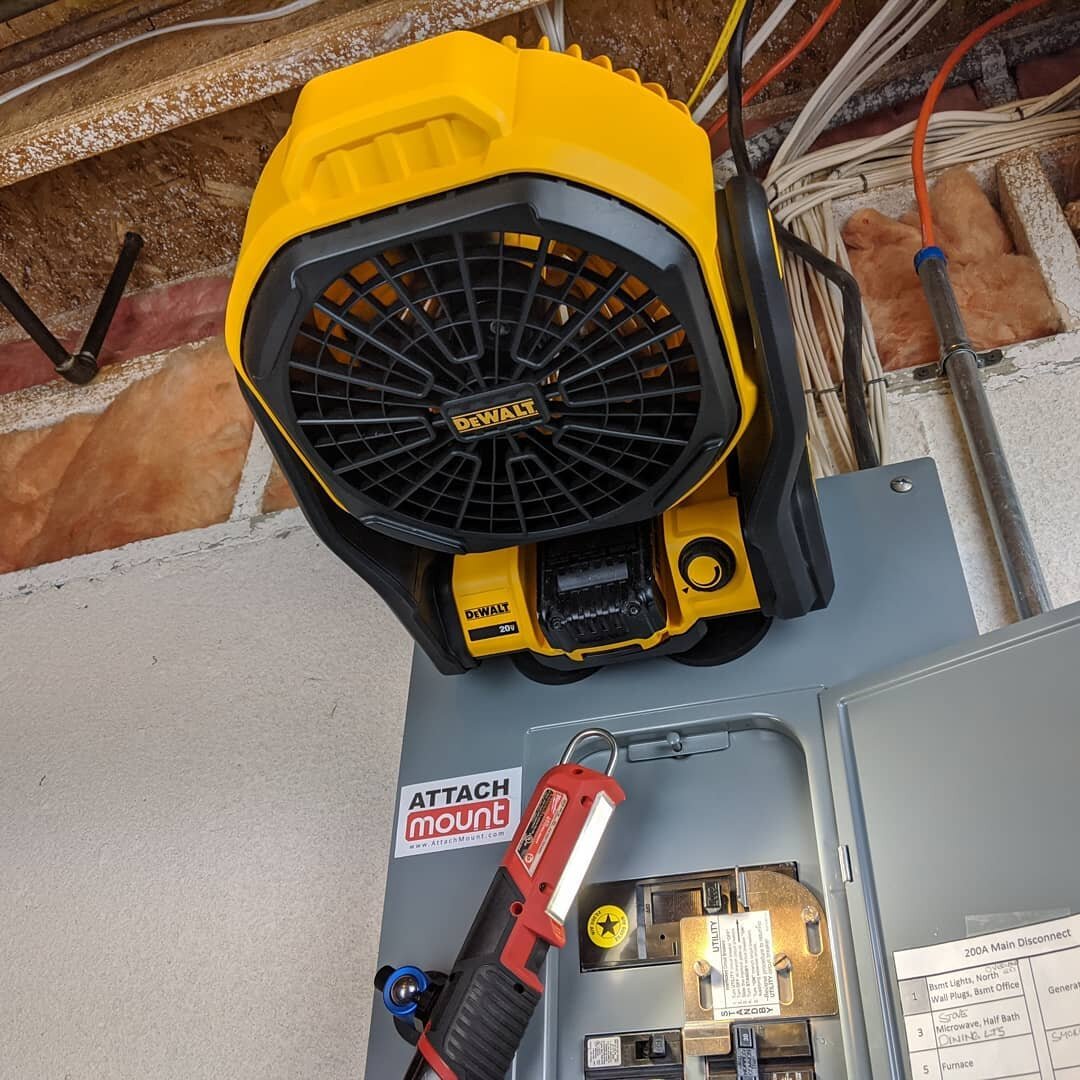 Magnet Mount for DeWalt 20V Max Jobsite Cordless 11&quot; Fan DCE511B. Position the fan where you need it to stay cool on that warm jobsite!