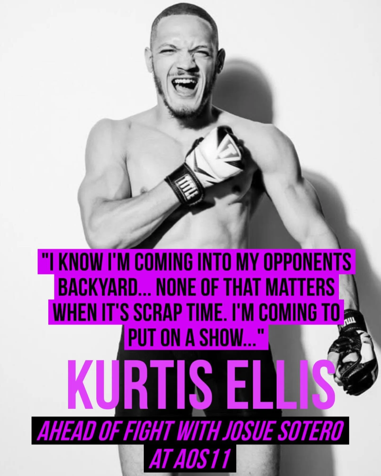 Kurtis Ellis doesn&rsquo;t mind throwing down in enemy territory 👊🏽💥 Don&rsquo;t miss when he takes on 🇲🇽 Sway Sotero 🇺🇸 Next Friday night at the Grand Wayne Center in Fort Wayne, Indiana! Grab your tickets NOW at artofscrap.com ⚡️⚡️