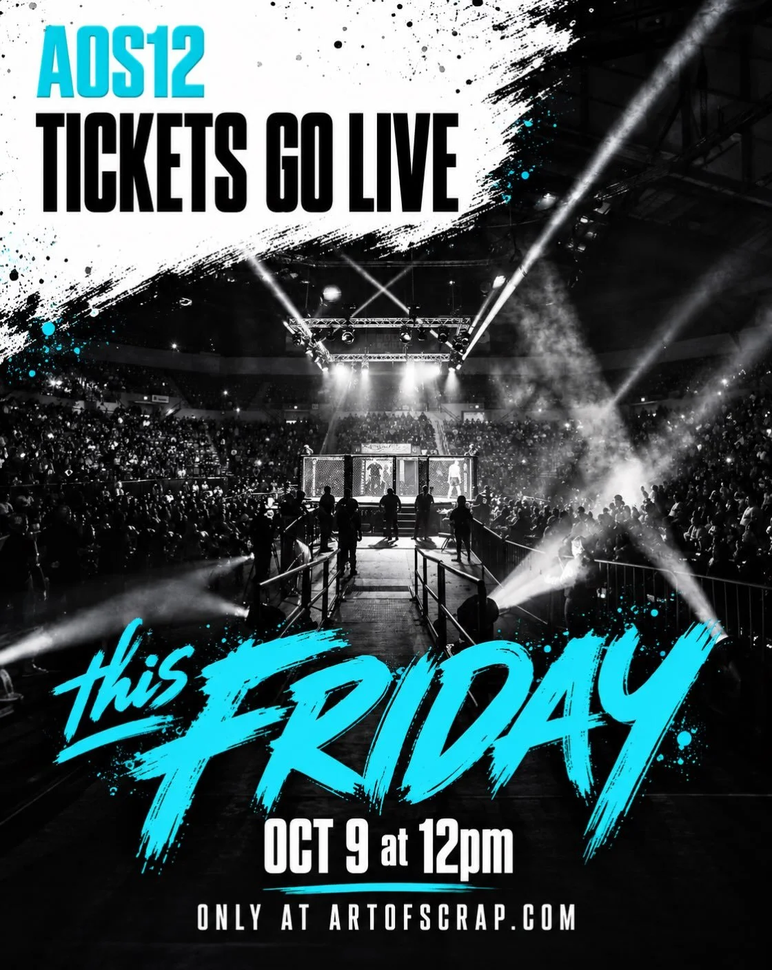 Tickets go on sale tomorrow at 12pm only at artofscrap.com! If you want VIP front row or a table, be ready to grab those as soon as the ticket map goes live 👊🏽💥