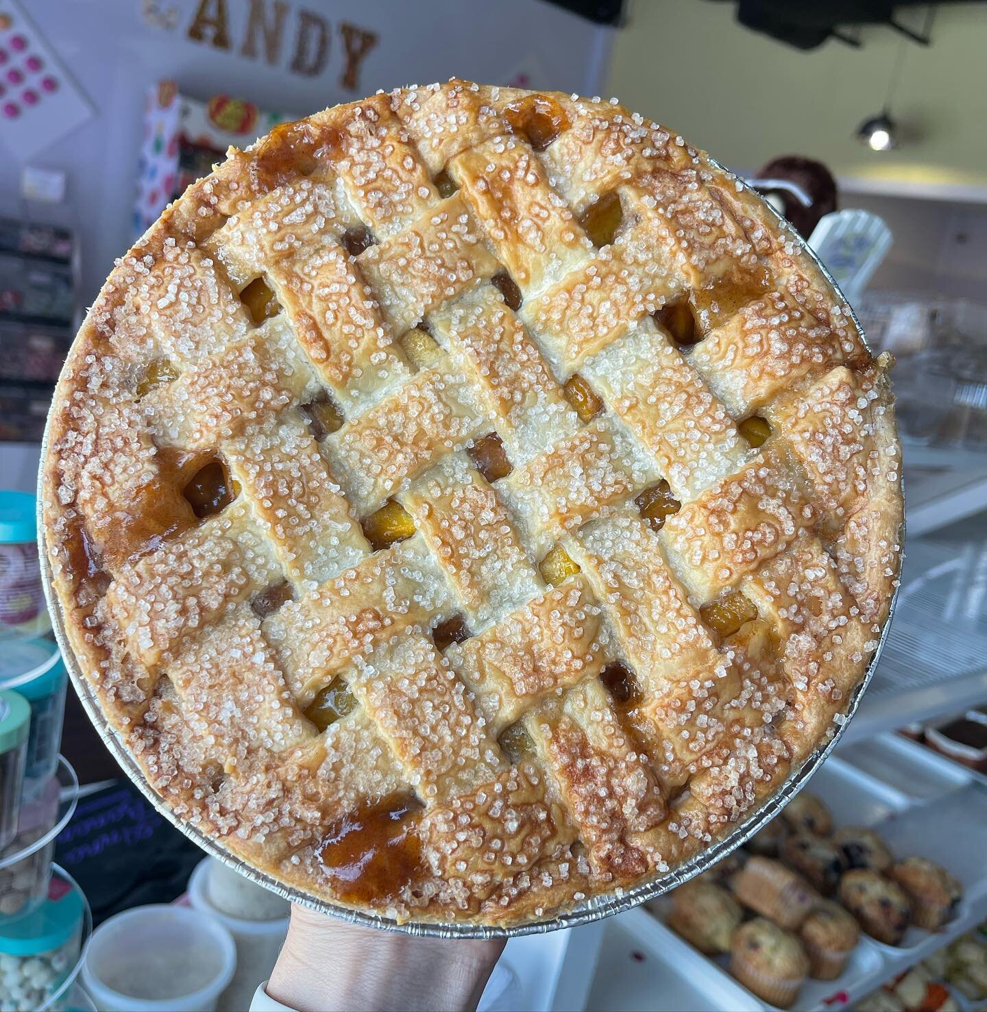 It&rsquo;s officially time 🍑🍑🍑🍑🍑

Our kitchen manager HOPEY has whipped up the first batch of peach pies !!!!

Get them while you can &hellip;. They won&rsquo;t last long 🍑 

9-4:00 (Saturday) plus donuts 🍩 at 9am!