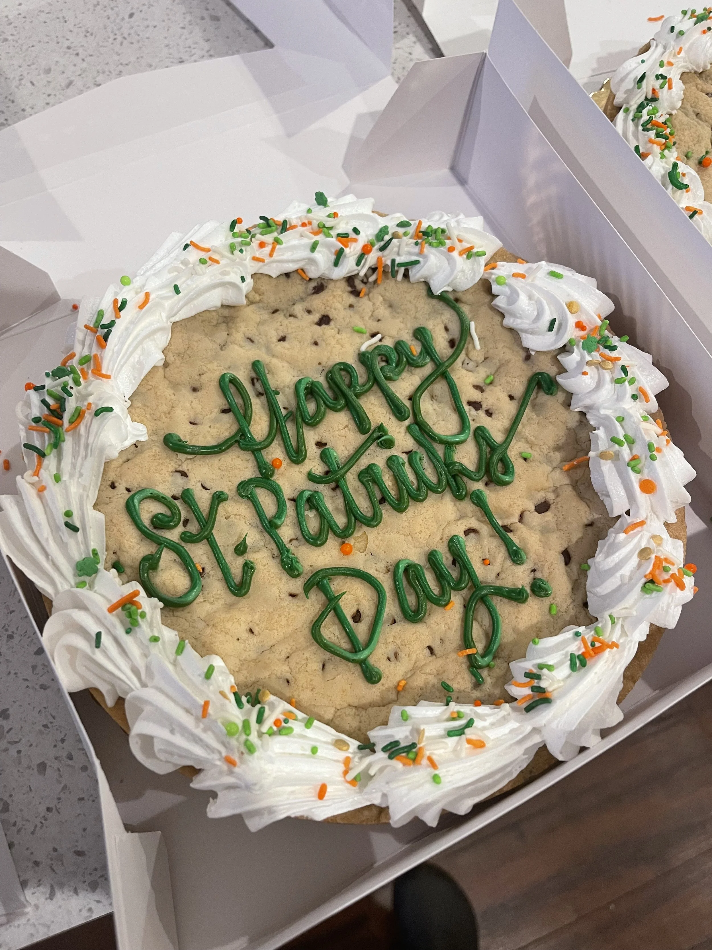 St Patrick’s Cookie Cake