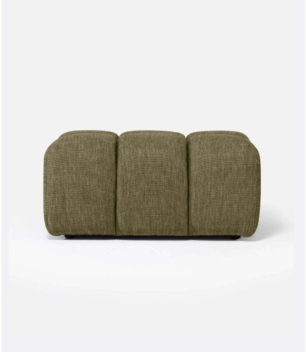 green pouffe