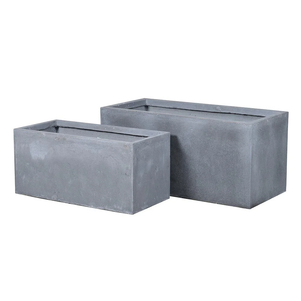 medium grey outdoor planter