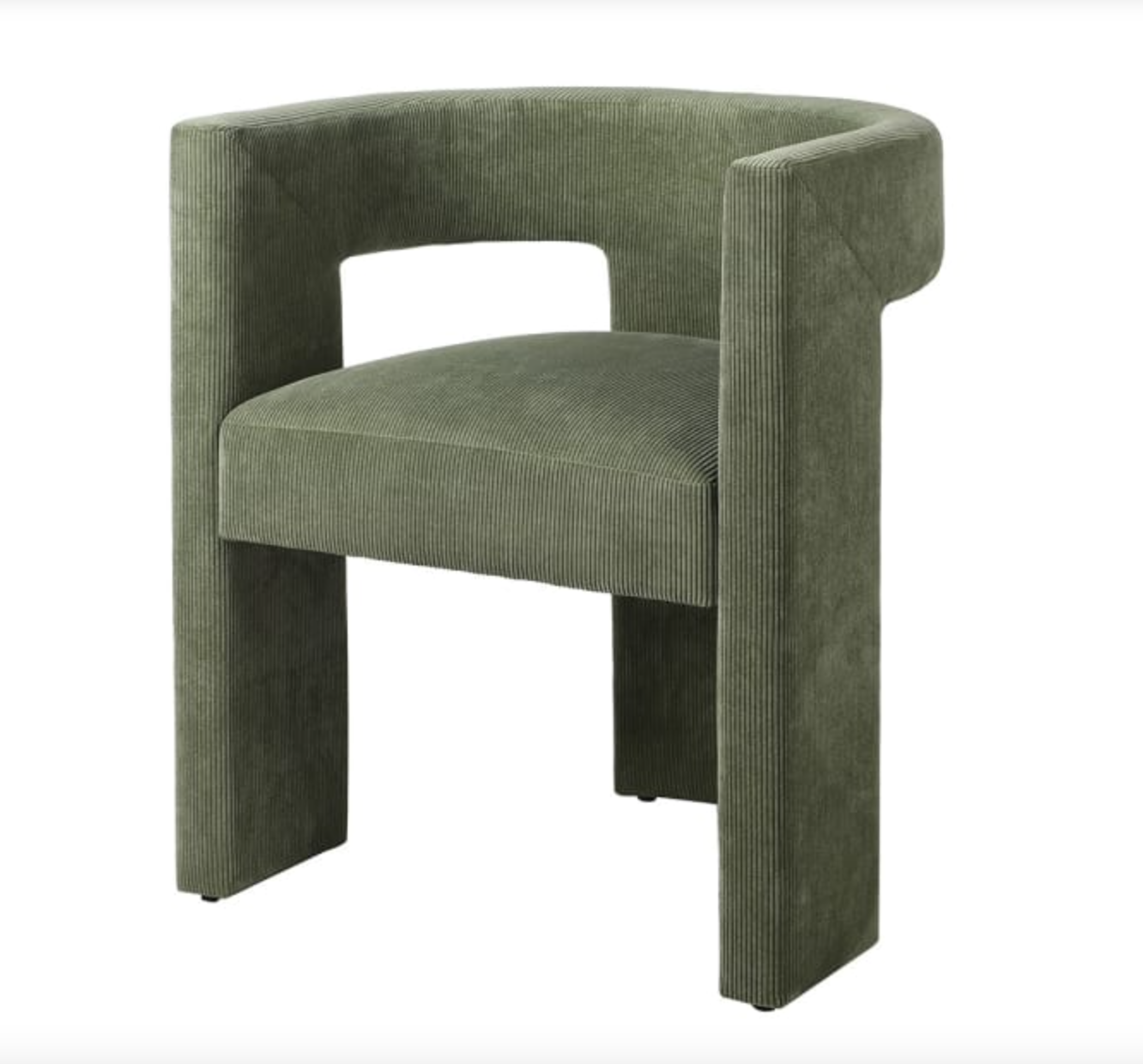 sage green armchair