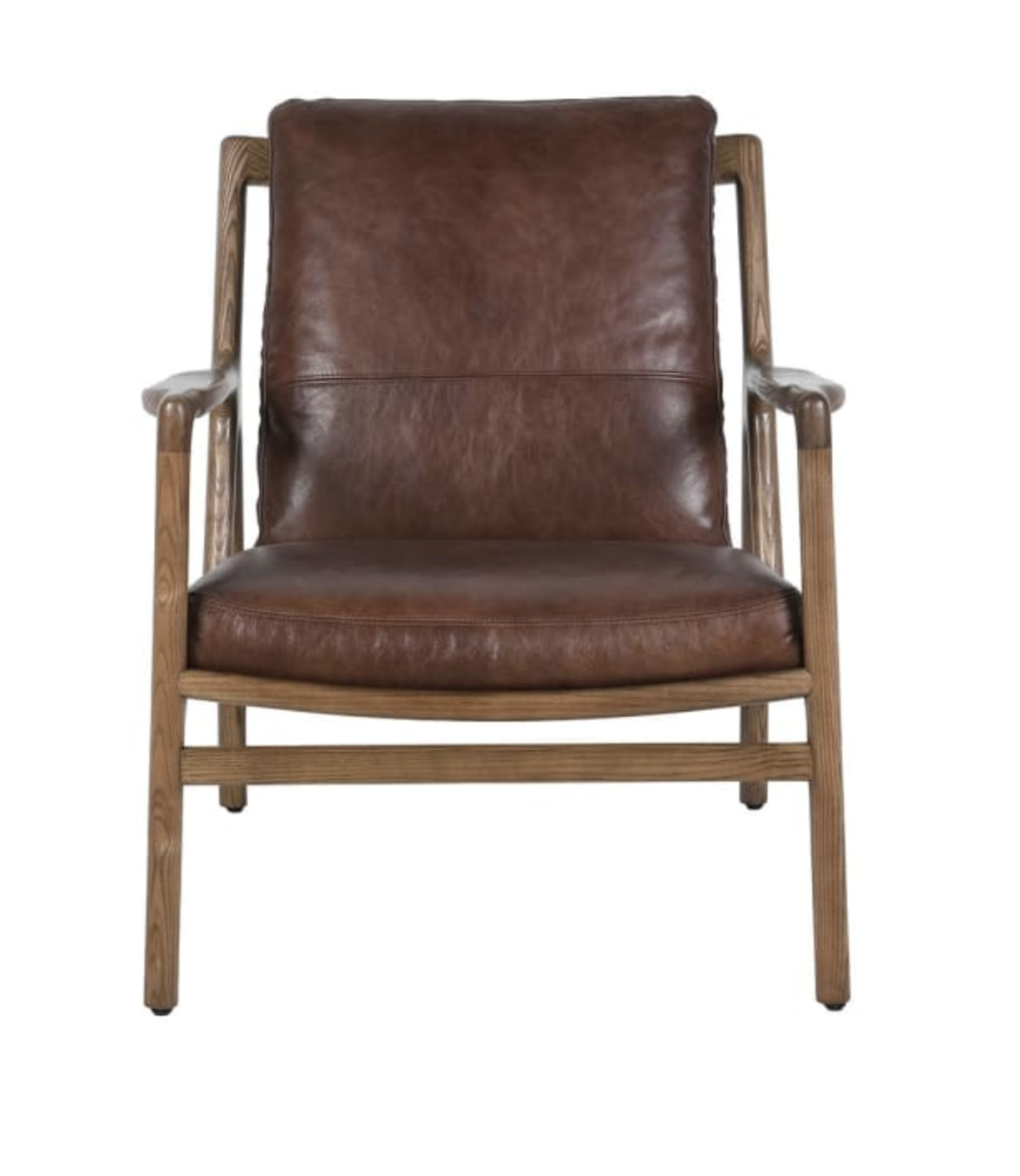 Leather & Ash Lounge Chair
