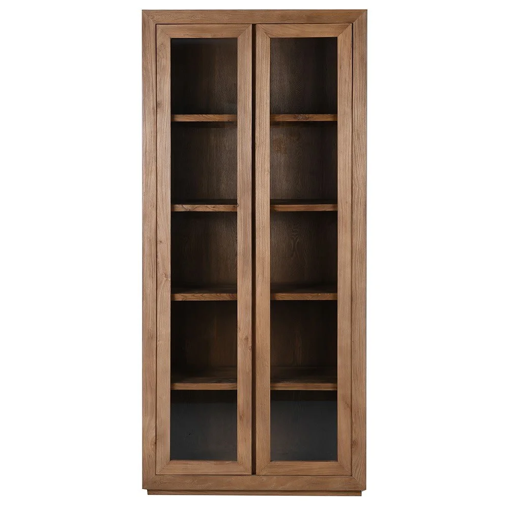 recycled elm wood cabinet