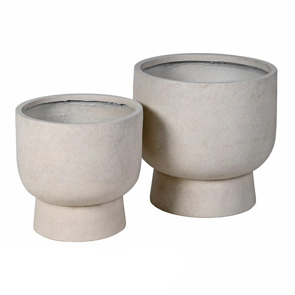 Set of 2 Ceramic Planters