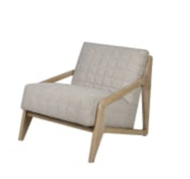 Wooden upholstered chair