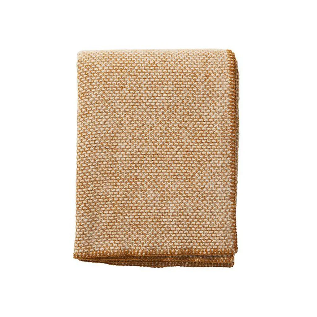 wool throw - camel