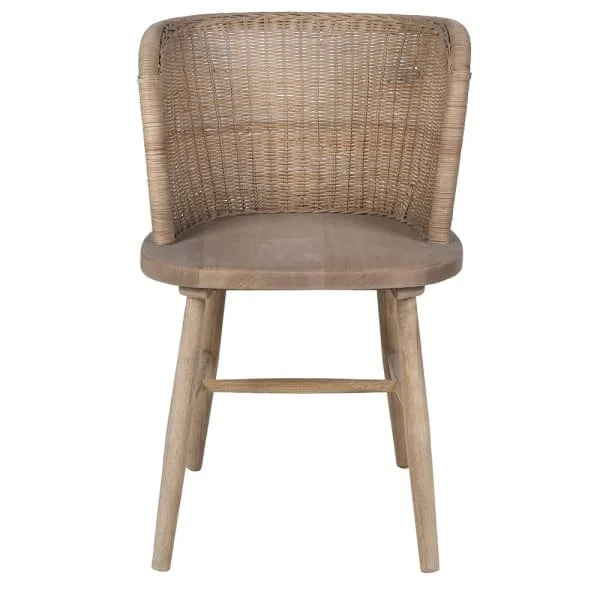 Elm & Rattan Chair