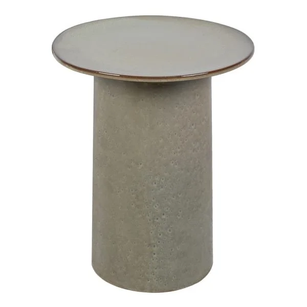 Stoneware Glaze Round Side Table
