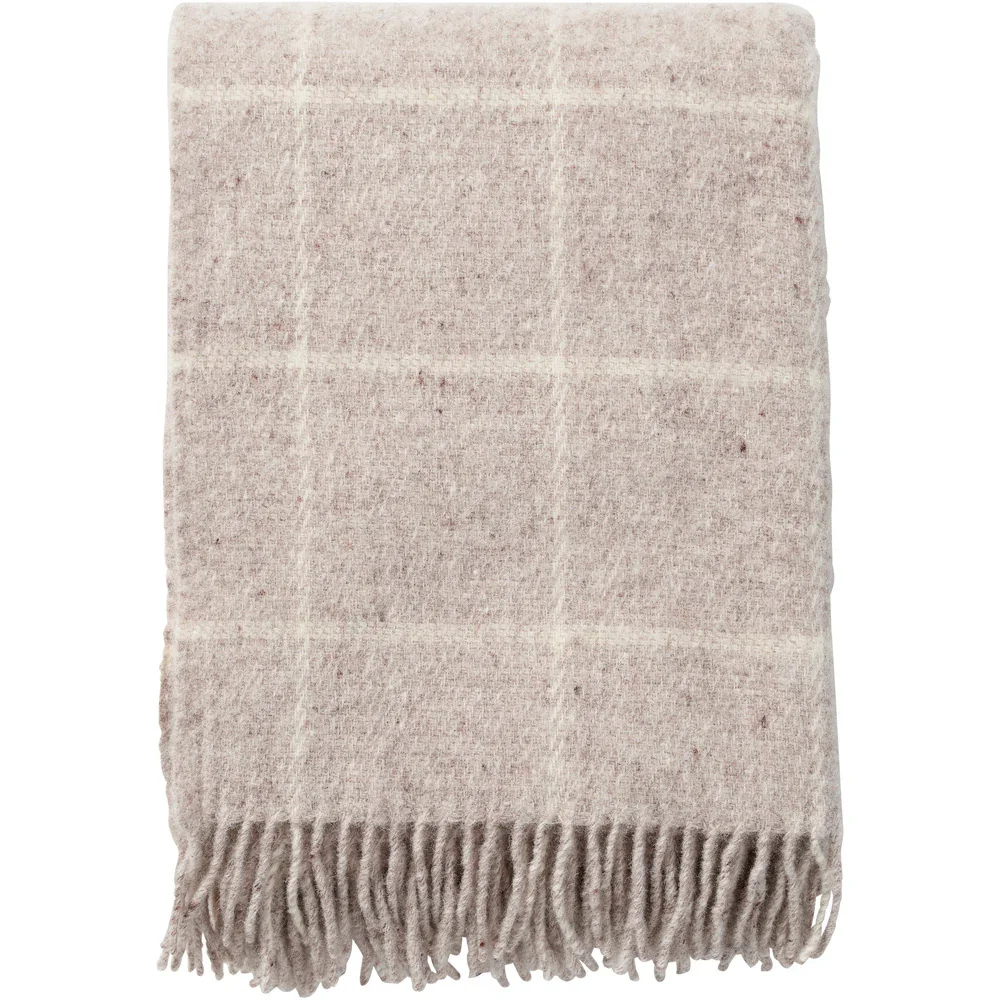 large wool throw- beige