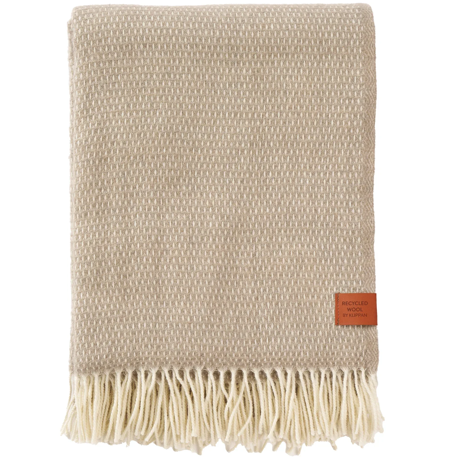 wool throw - taupe